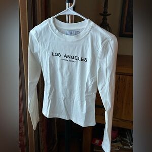 Adika - NWOT Los Angeles fashion district white long sleeve shirt size smalll